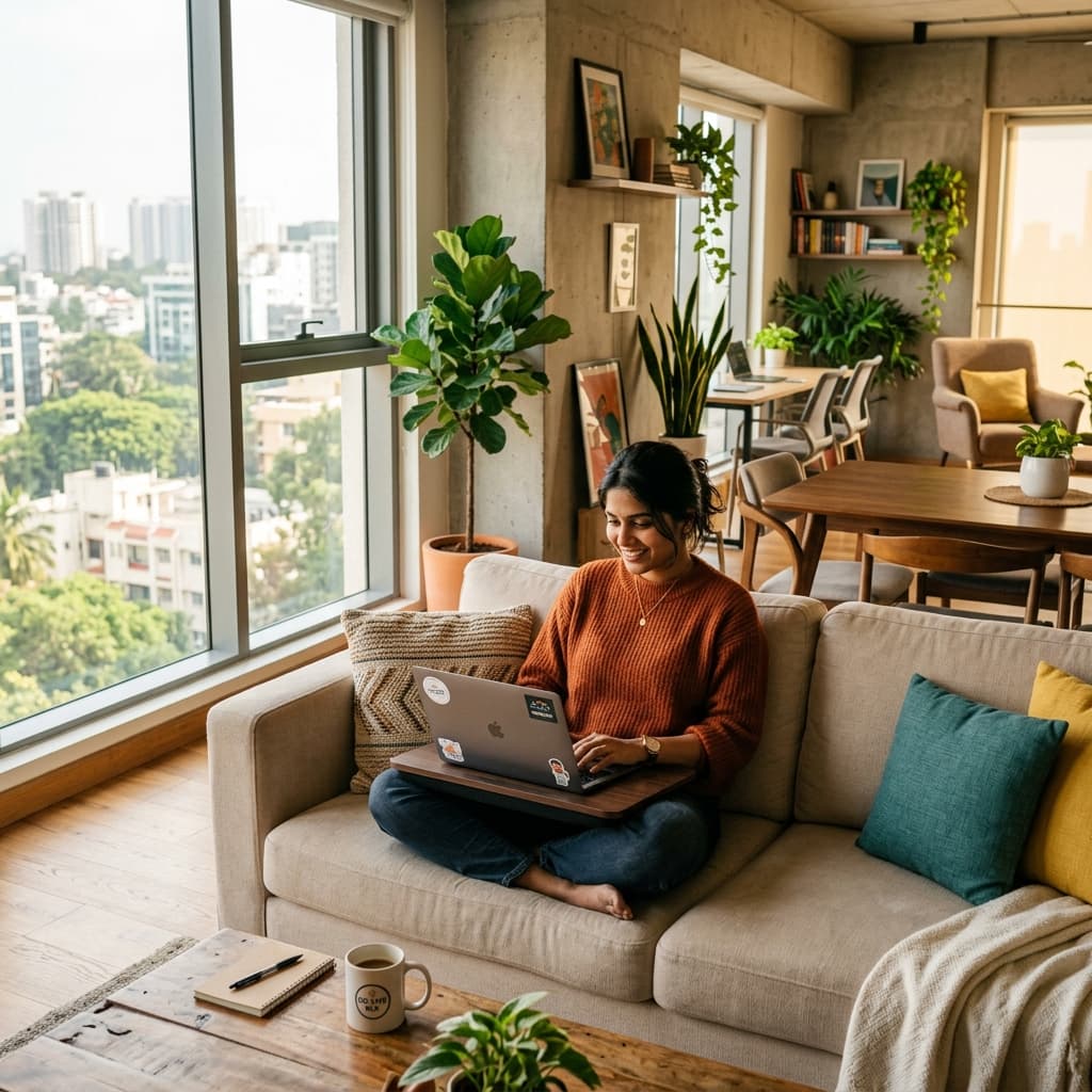 Professional working in a Homodha home